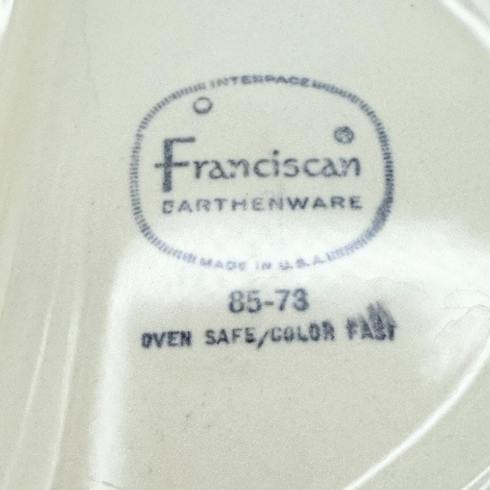 Franciscan Interpace Pottery Divided Dish 85-73 ~ Retro Floral USA Mid-Century - Picture 6 of 6